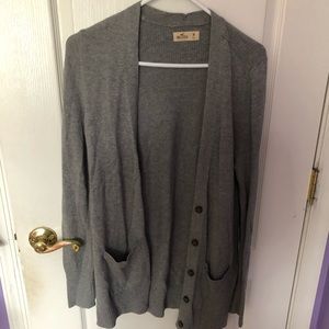 Gray cardigan